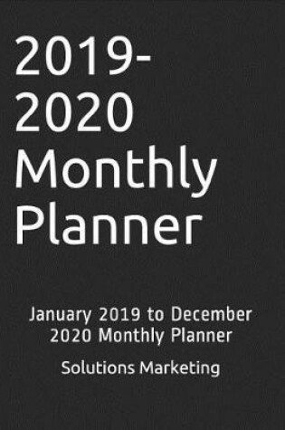 Cover of 2019-2020 Monthly Planner