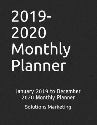 Book cover for 2019-2020 Monthly Planner