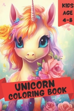 Cover of Unicorn Coloring Book for kids