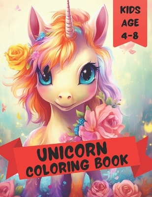 Book cover for Unicorn Coloring Book for kids