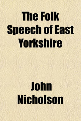 Book cover for The Folk Speech of East Yorkshire