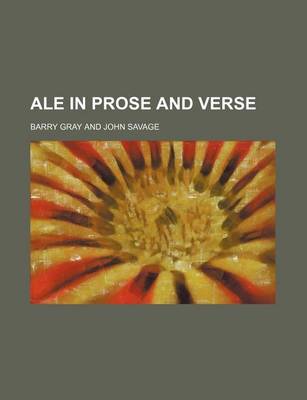 Book cover for Ale in Prose and Verse