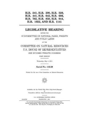 Book cover for H.R. 241, H.R. 290, H.R. 320, H.R. 441, H.R. 643, H.R. 686, H.R. 765, H.R. 850, H.R. 944, H.R. 1022, and H.R. 1141