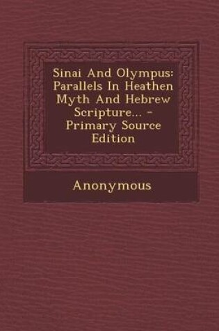 Cover of Sinai and Olympus