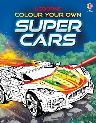 Book cover for Colour Your Own Supercars