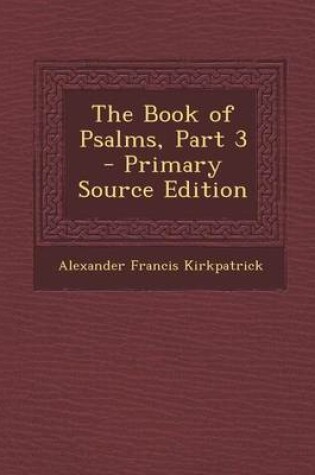 Cover of The Book of Psalms, Part 3