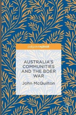 Cover of Australia's Communities and the Boer War