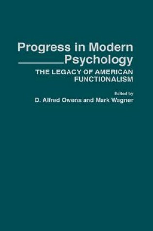 Cover of Progress in Modern Psychology