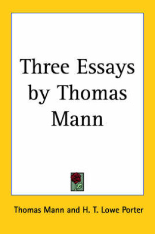 Cover of Three Essays by Thomas Mann