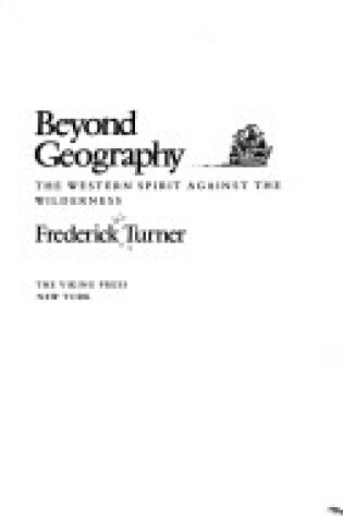 Cover of Beyond Geography