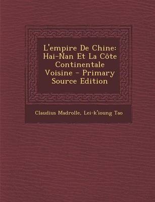 Book cover for L'Empire de Chine