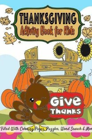 Cover of Thanksgiving Activity Book for Kids
