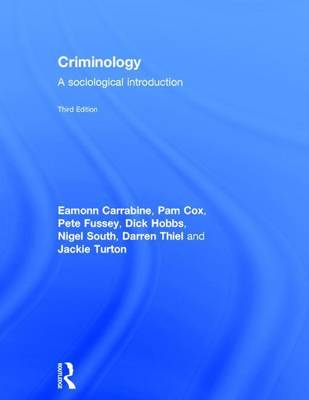 Book cover for Criminology: A Sociological Introduction