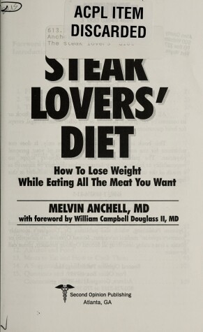 Book cover for The Steak-Lovers' Diet