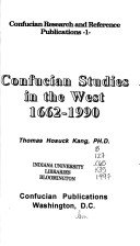 Cover of Confucian Studies in the West, 1662-1990