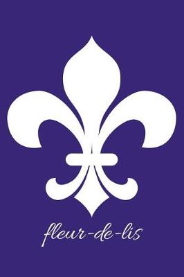 Book cover for fleur-de-lis - Purple Blank Notebook with Fleur de Lis Corners