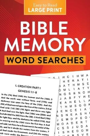 Cover of Bible Memory Word Searches Large Print