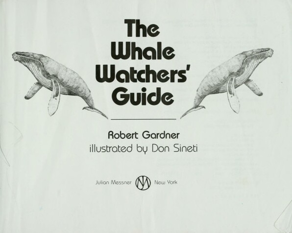 Book cover for The Whale Watcher's Guide
