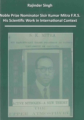 Cover of Noble Prize Nominator Sisir Kumar Mitra F.R.S.