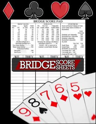 Book cover for Bridge Score Sheets, Bridge Score Pad