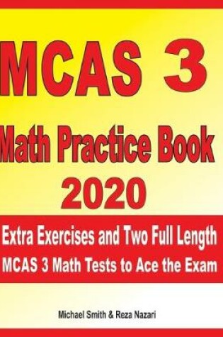 Cover of MCAS 3 Math Practice Book 2020