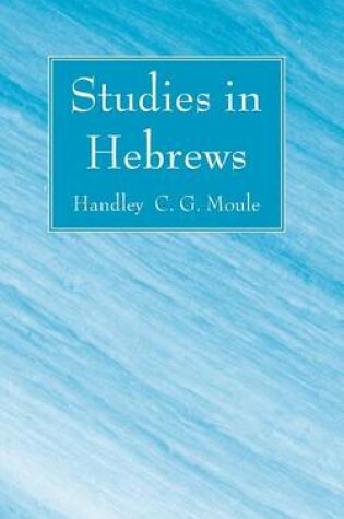 Cover of Studies in Hebrews