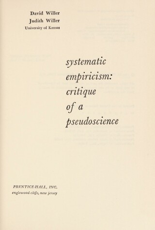 Book cover for Systematic Empiricism