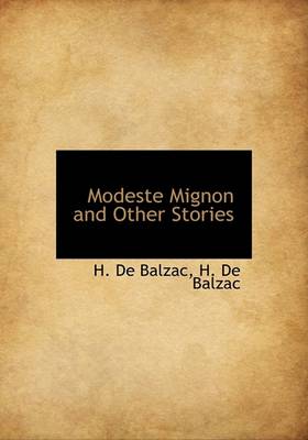 Book cover for Modeste Mignon and Other Stories