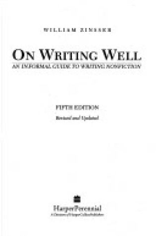Cover of On Writing Well