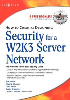 Book cover for How to Cheat at Designing Security for a Windows Server 2003 Network