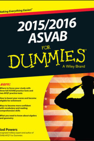 Cover of 2015 / 2016 ASVAB For Dummies