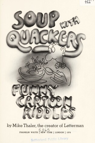 Cover of Soup with Quakers