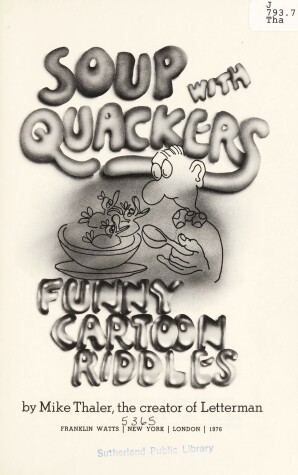 Book cover for Soup with Quakers