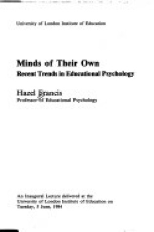 Cover of Minds of Their Own