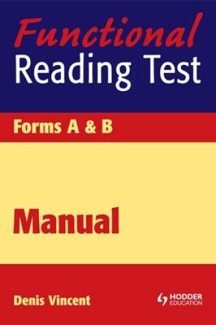 Cover of Functional Reading Test Manual