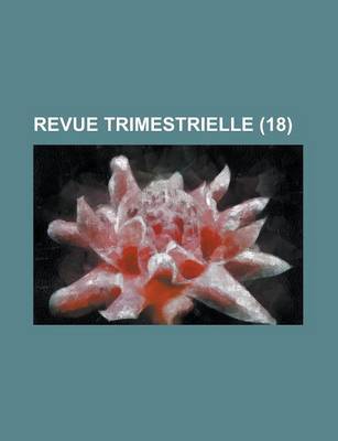 Book cover for Revue Trimestrielle (18)