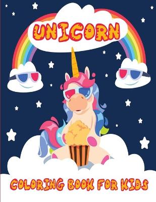 Book cover for Unicorn Coloring Book for Kids