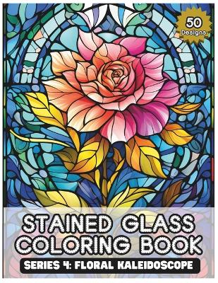 Book cover for Stained glass coloring book series 4