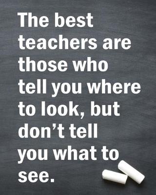 Book cover for The best teachers are those who tell you where to look but don't tell you what to see