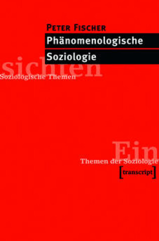 Cover of Phanomenologische Soziologie