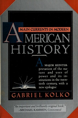 Cover of Main Currents in American History