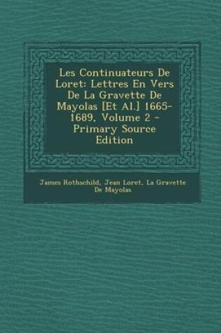 Cover of Les Continuateurs de Loret