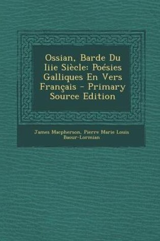 Cover of Ossian, Barde Du Iiie Siecle