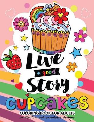 Book cover for Cupcake Coloring Book for Adults