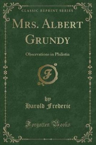 Cover of Mrs. Albert Grundy