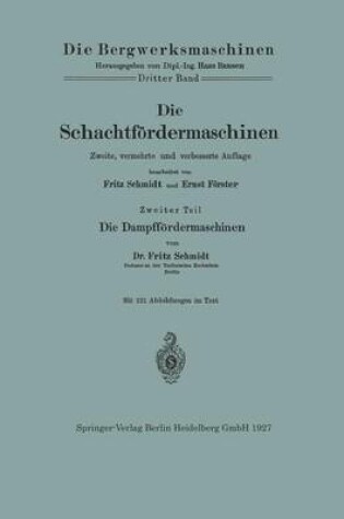 Cover of Die Schachtfoerdermaschinen