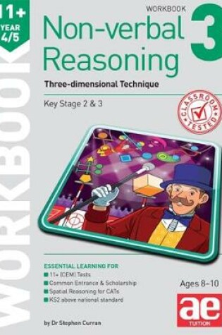 Cover of 11+ Non-verbal Reasoning Year 4/5 Workbook 3