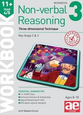 Book cover for 11+ Non-verbal Reasoning Year 4/5 Workbook 3