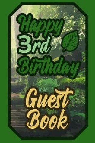 Cover of Happy 3rd Birthday Guest Book