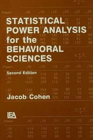 Cover of Statistical Power Analysis for the Behavioral Sciences